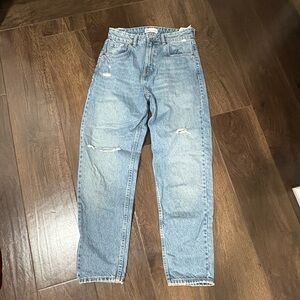 Distressed Medium Wash Zara Jeans